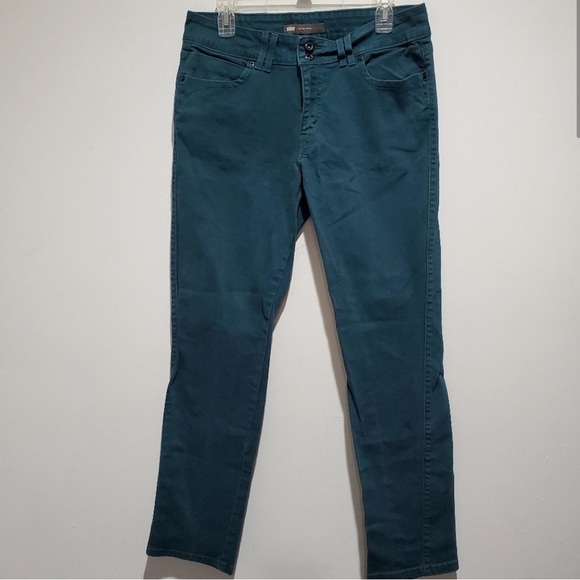 Levi's Women's Straight Leg Jeans - Teal/Green - Picture 2 of 5